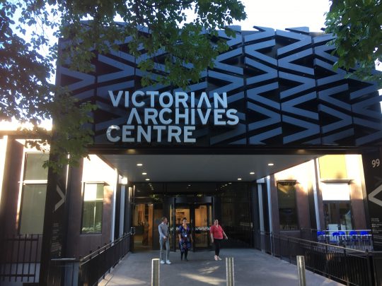Facade of the Victorian Archives Centre