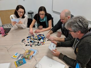 The communications and Lego exercise is not only a bit of fun, it also means I have a bunch of Lego to play with afterwards
