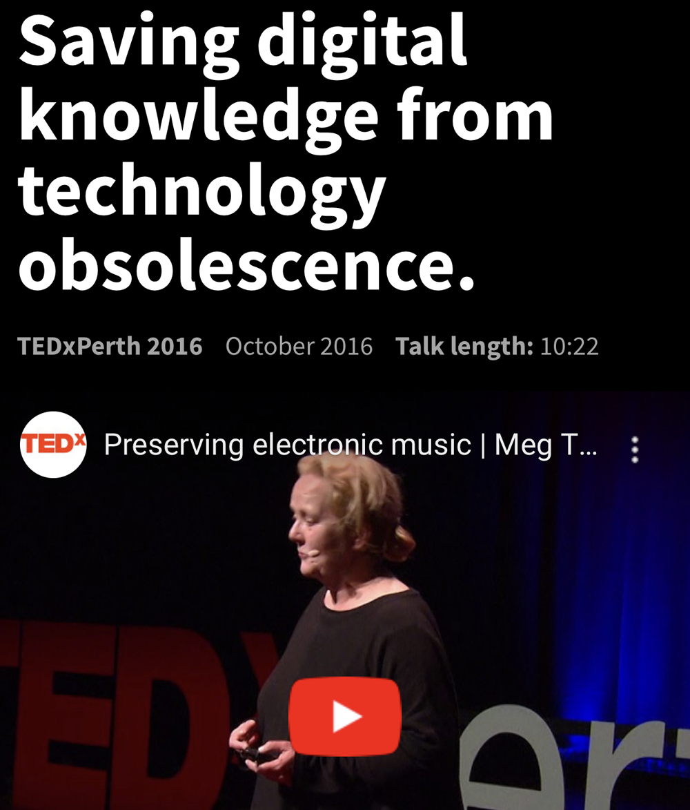 Saving digital knowledge from technology obsolescence. TEDxPerth.