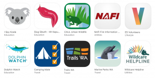 A range of mobile apps currently available in the App Stores